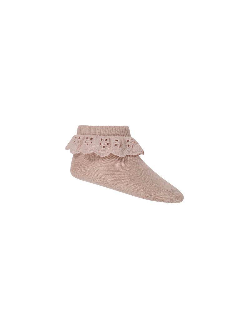 Frill Ankle Socks | Pink Sandstone