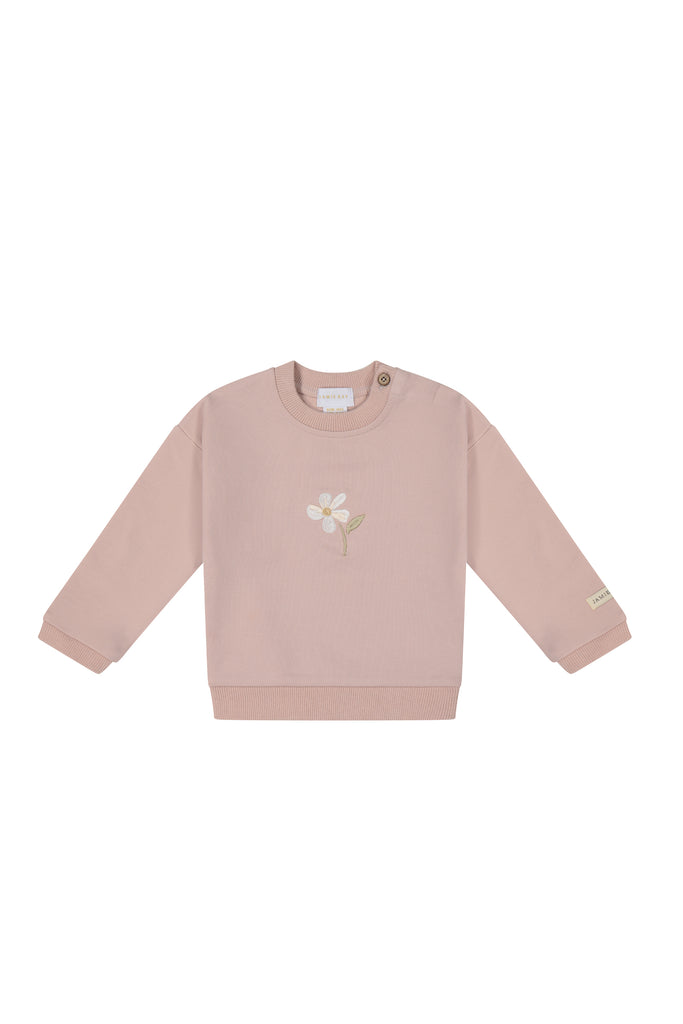 Organic Cotton Bobbie Sweatshirt | Dusky Rose