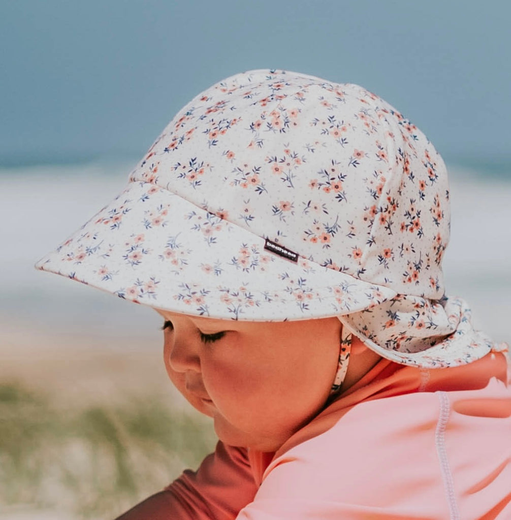 Bedhead Hat | Girls Beach Legionnaire Hat | Floral