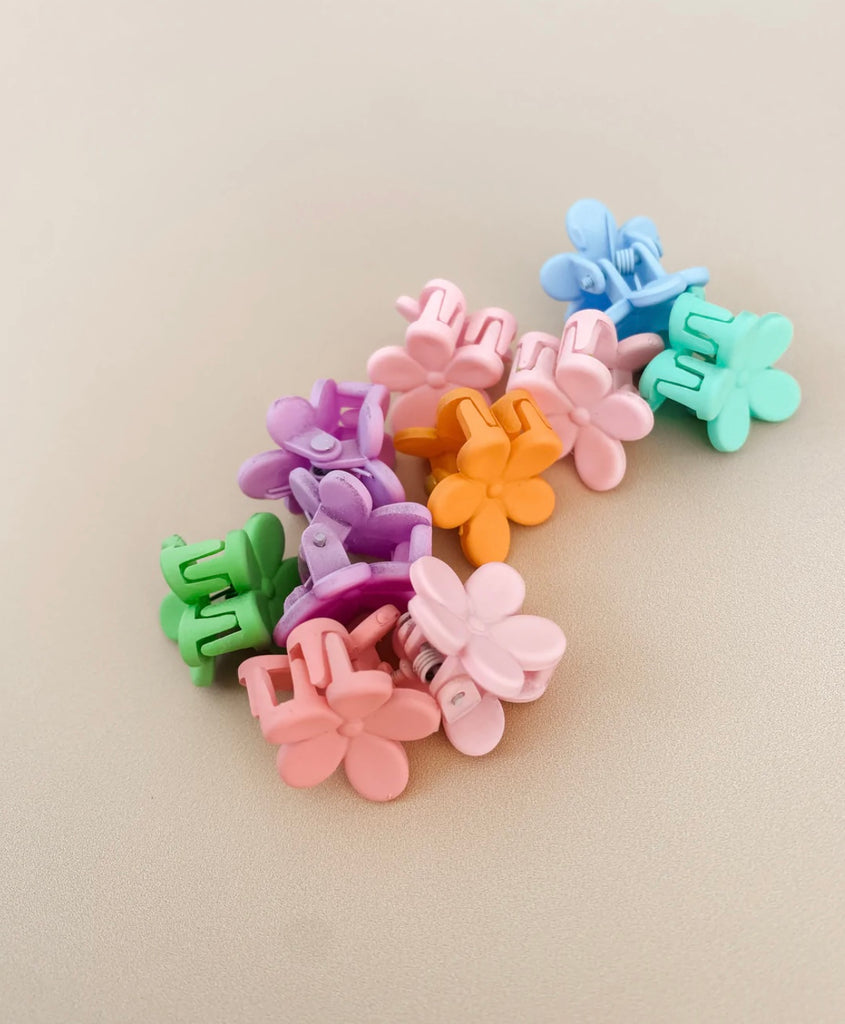 Mini Flower Clips | Spring Pastel
