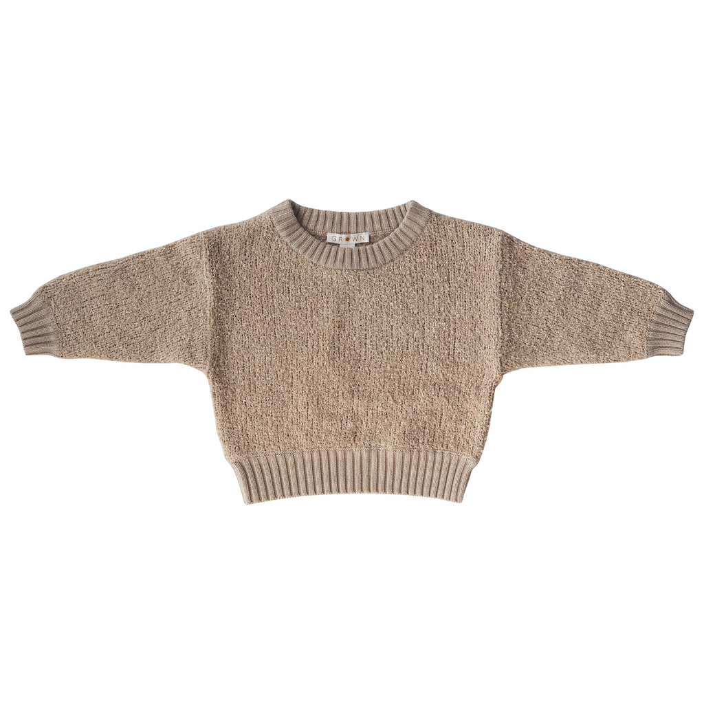 Teddy Boucle Pullover | Stone