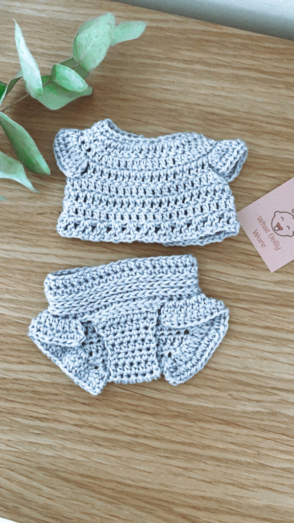 Crochet Crop Flutter Set - Minikane/Miniland