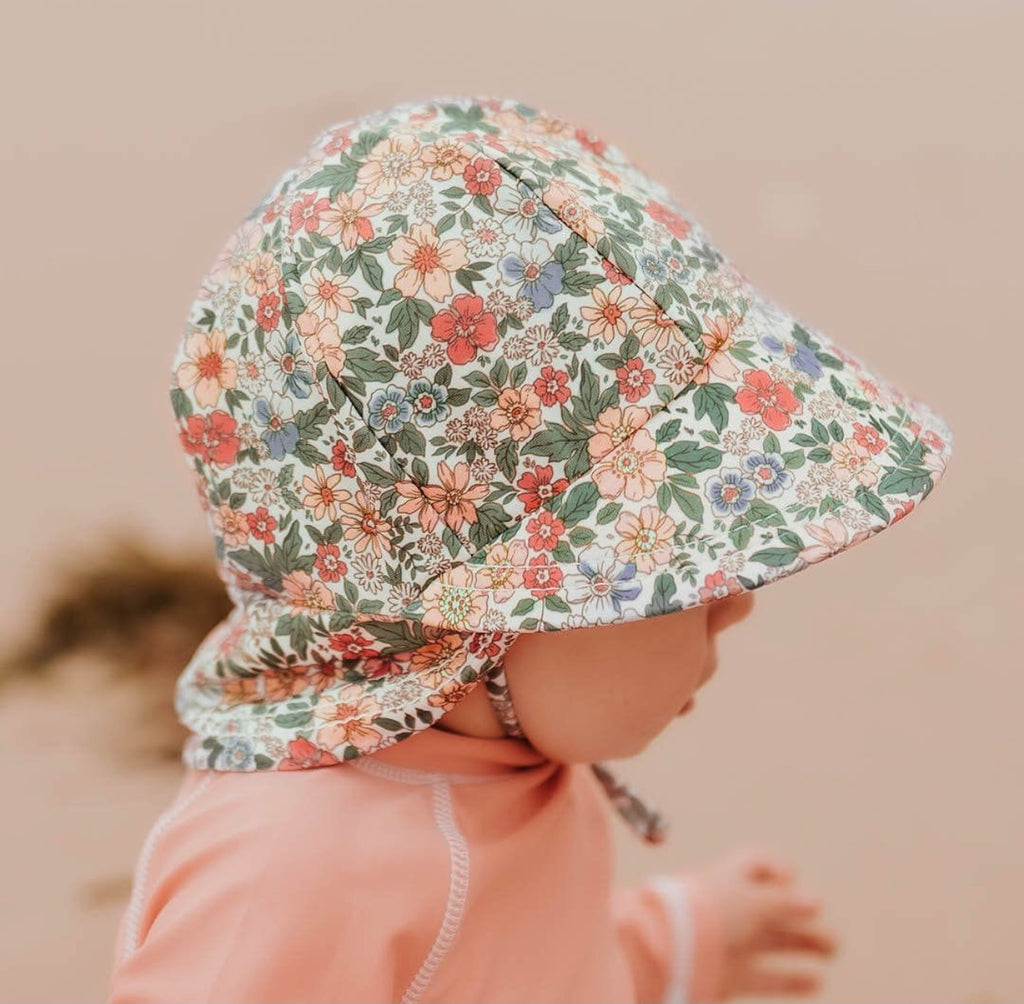 Bedhead Hat | Girls Beach Legionnaire Hat | Flower