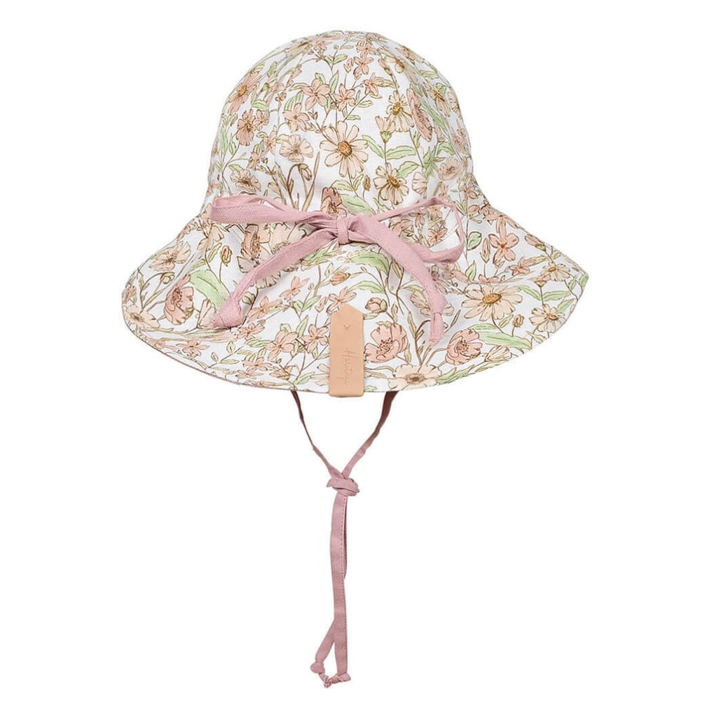 Bedhead Hats | Heritage Girls Reversible Sun Hat | Poppy/Rosa