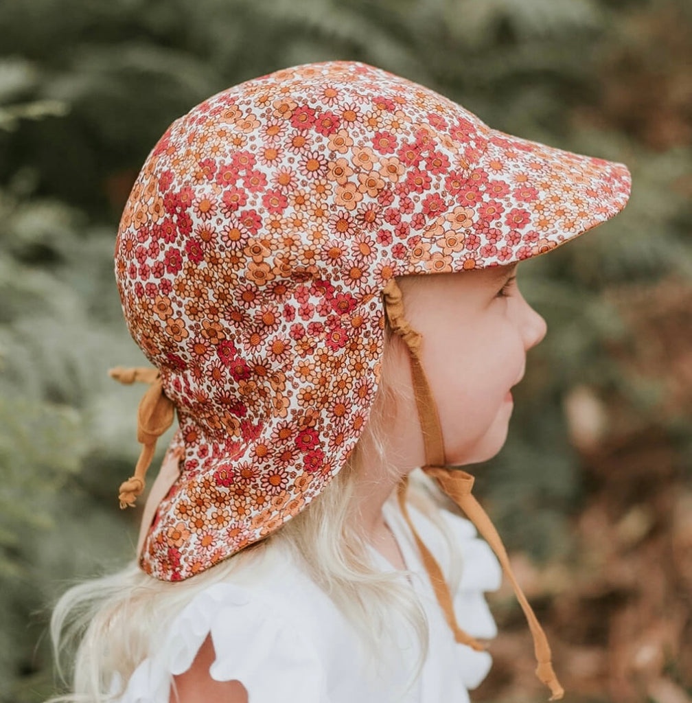 Bedhead Hat | Reversible Baby Flap Sun Hat l Melody/Maize