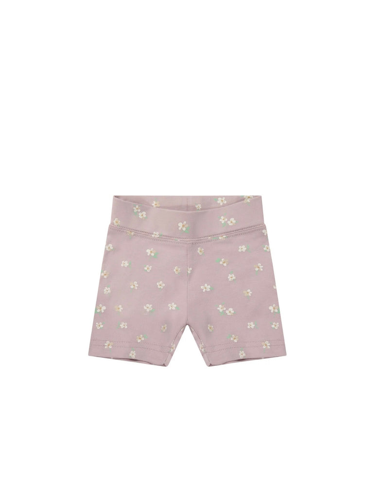 Organic Cotton Everyday Bike Short - Simple Flowers Lilac