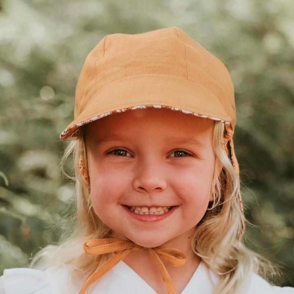 Bedhead Hat | Reversible Baby Flap Sun Hat l Marie/Maize