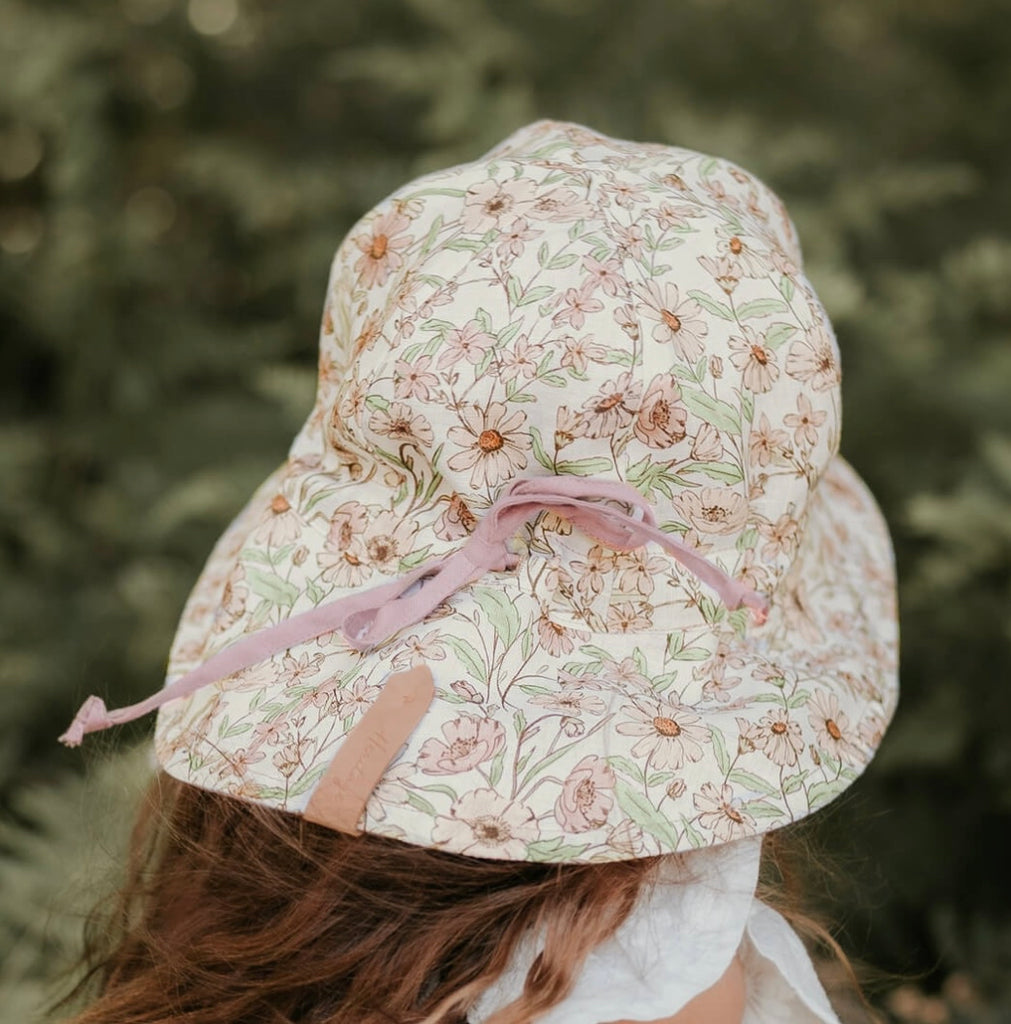 Bedhead Hats | Heritage Girls Reversible Sun Hat | Poppy/Rosa