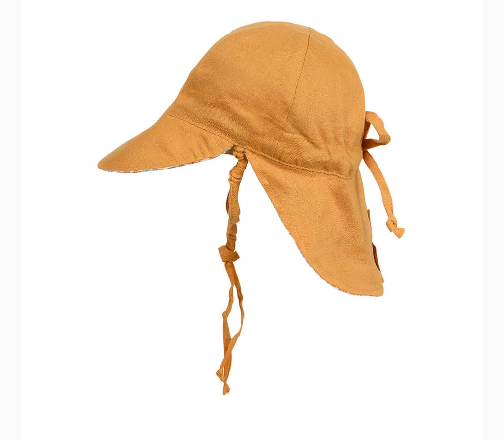 Bedhead Hat | Reversible Baby Flap Sun Hat l Marie/Maize