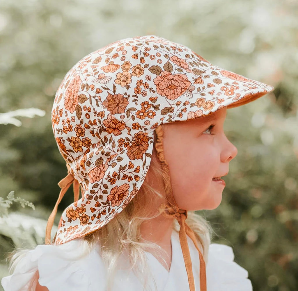 Bedhead Hat | Reversible Baby Flap Sun Hat l Marie/Maize