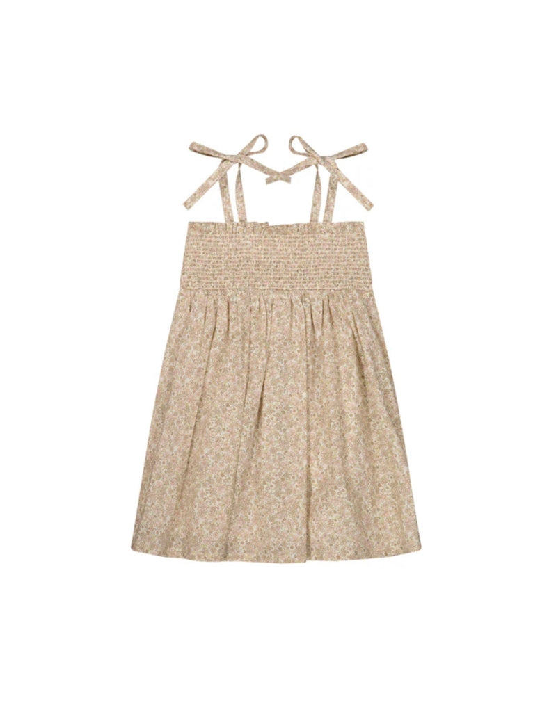 Organic Cotton Eveleigh Dress - Chloe Floral Egret
