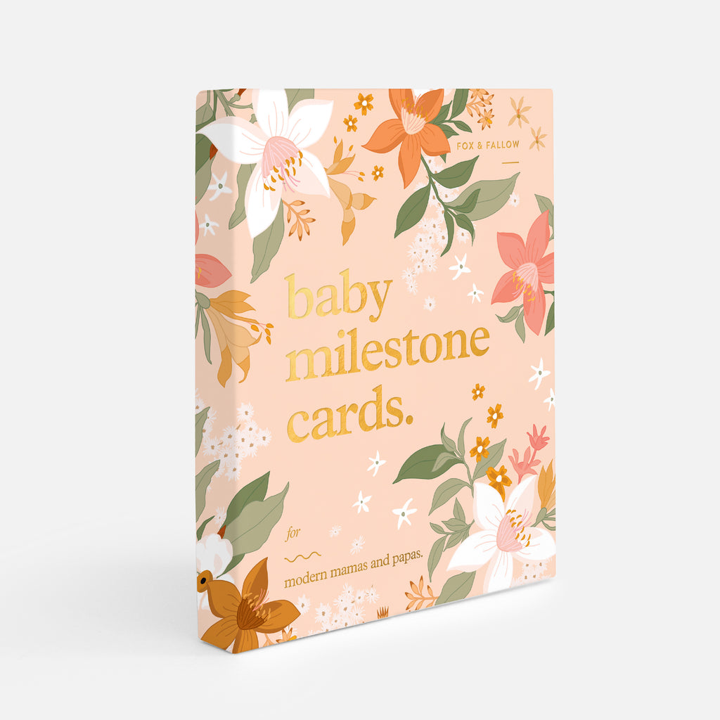 Baby Milestone Cards | Floral