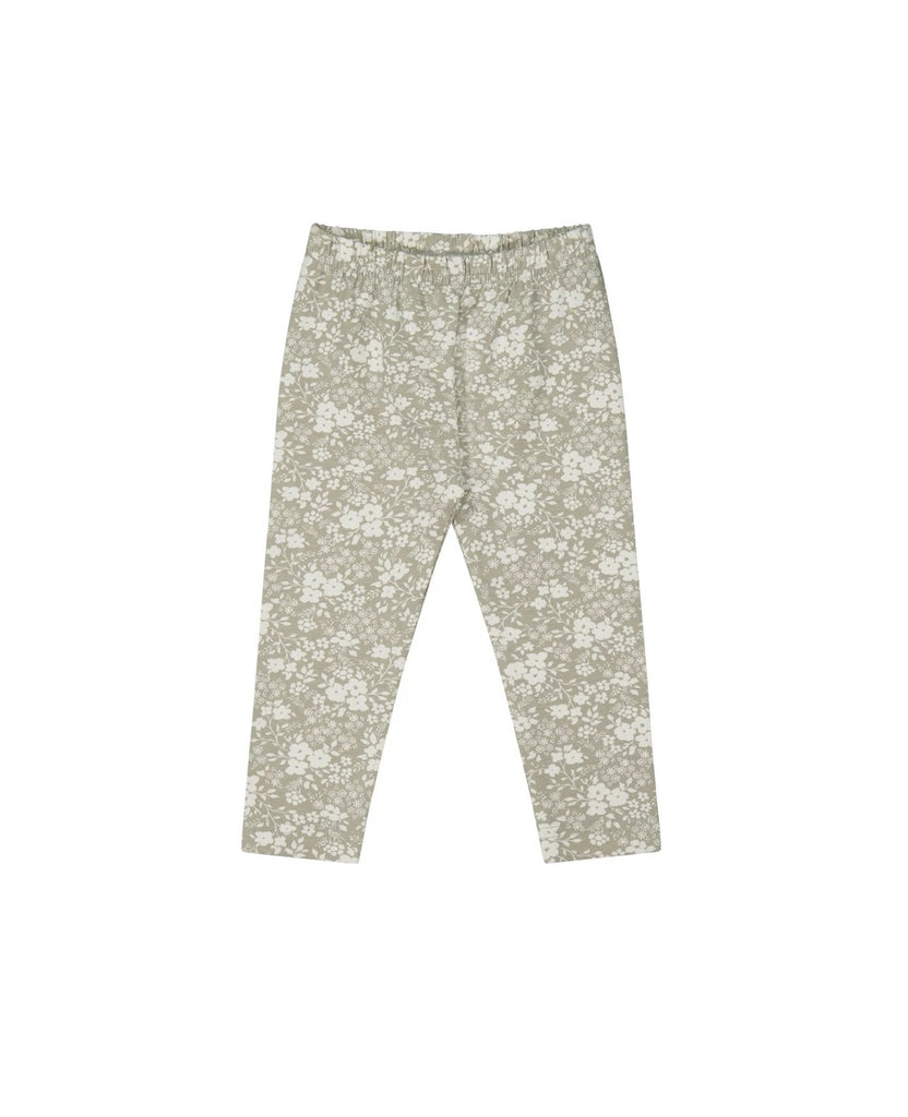 Organic Cotton Legging | Pansy Floral Mist