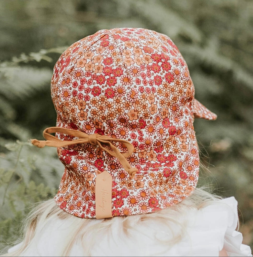 Bedhead Hat | Reversible Baby Flap Sun Hat l Melody/Maize