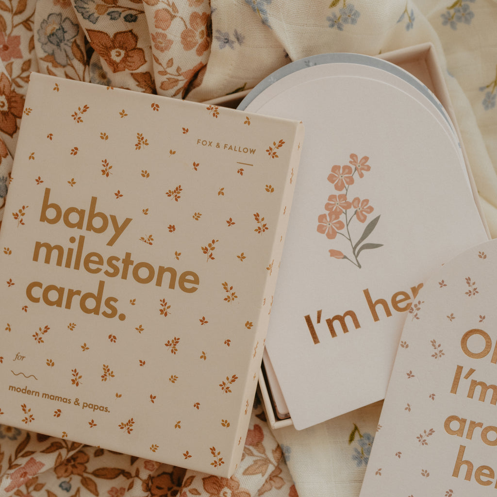 Baby Milestone Cards | Broderie