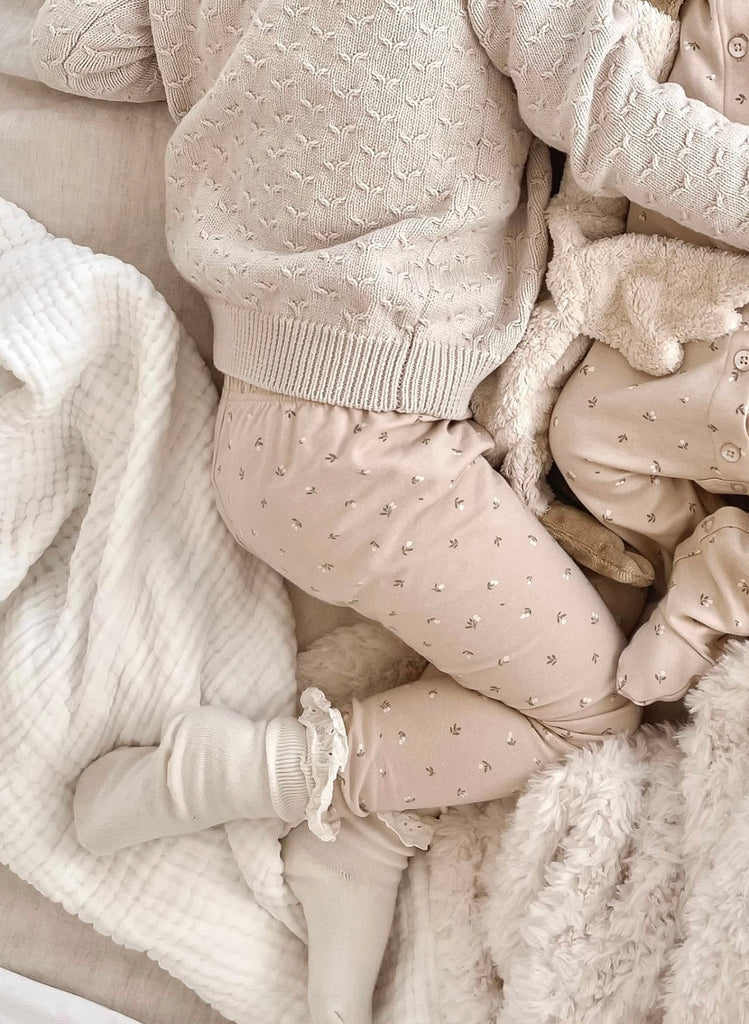Organic Cotton Legging | Elenore Pink Tint