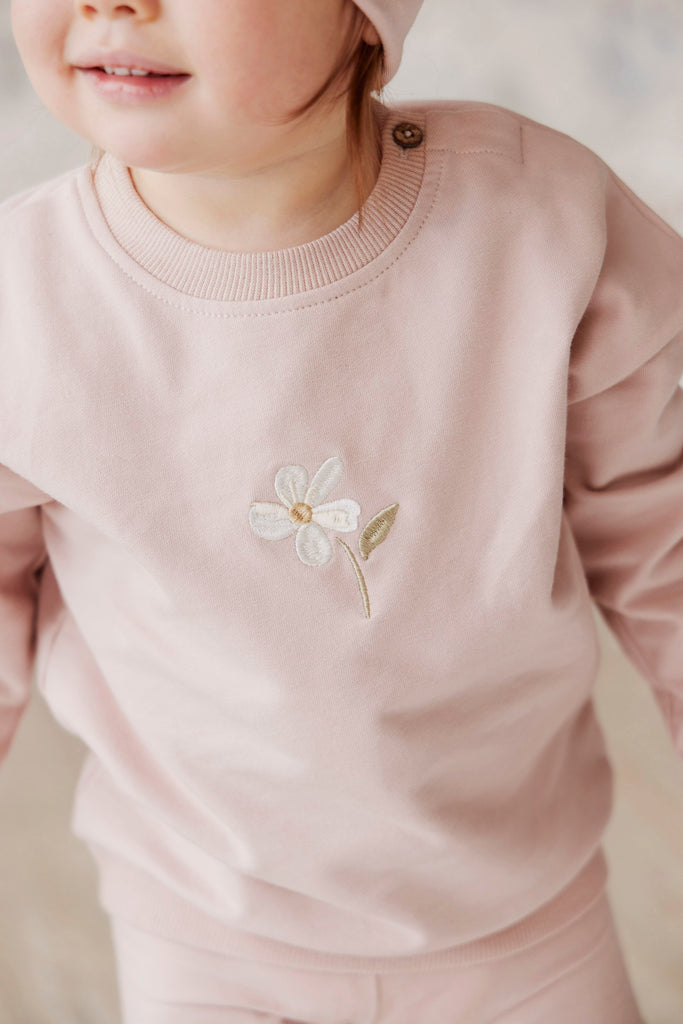 Organic Cotton Bobbie Sweatshirt | Dusky Rose