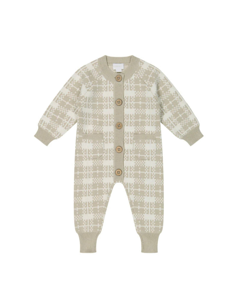 Marlo Knitted Onepiece | Marlo Check Jacquard