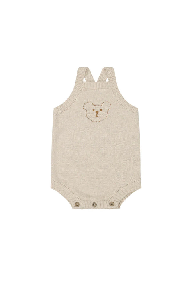 Ethan Playsuit | Oatmeal Marle