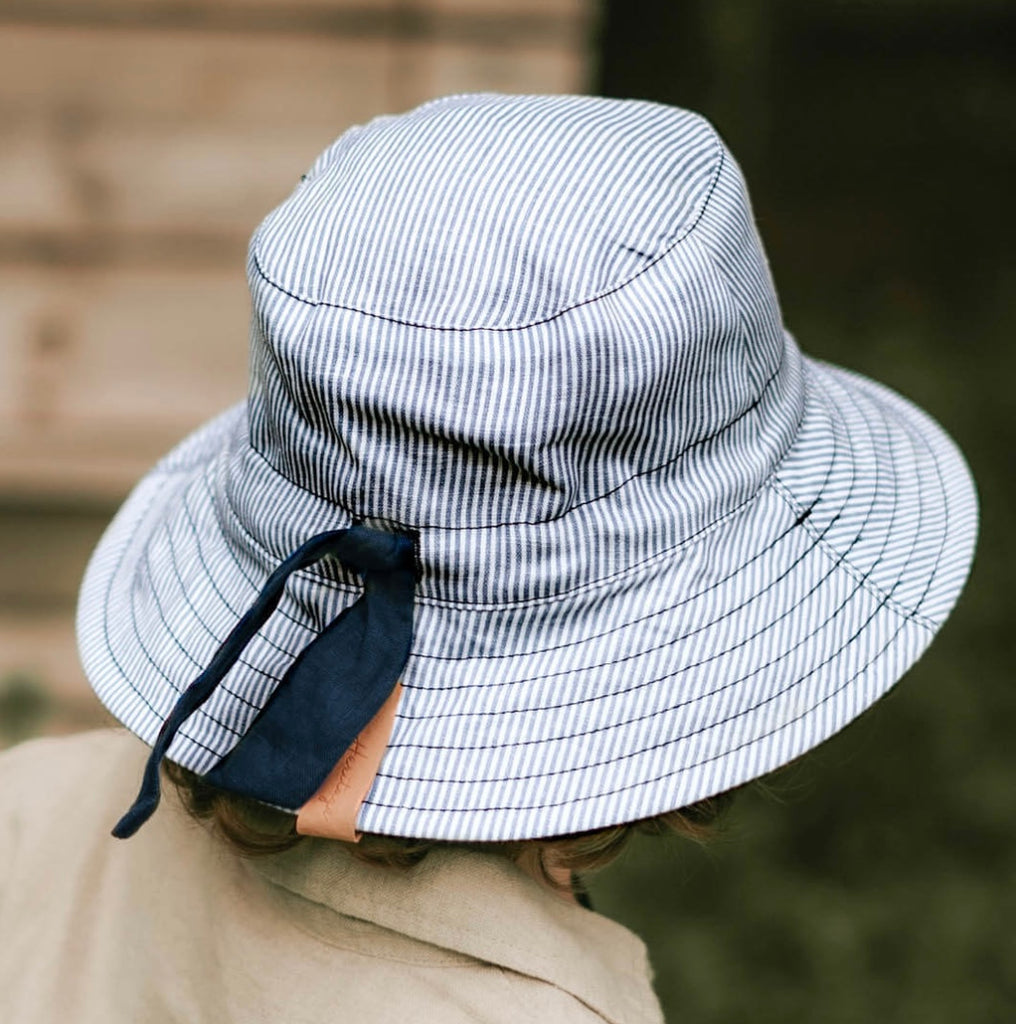 Bedhead Hats | Explorer Kids Reversible Sun Hat |Charlie/Indigo