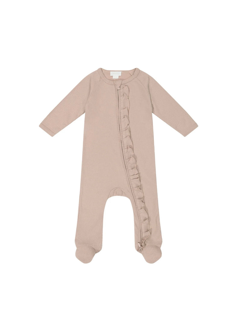 Organic Cotton Modal Melanie Zip Onepiece | Parfait