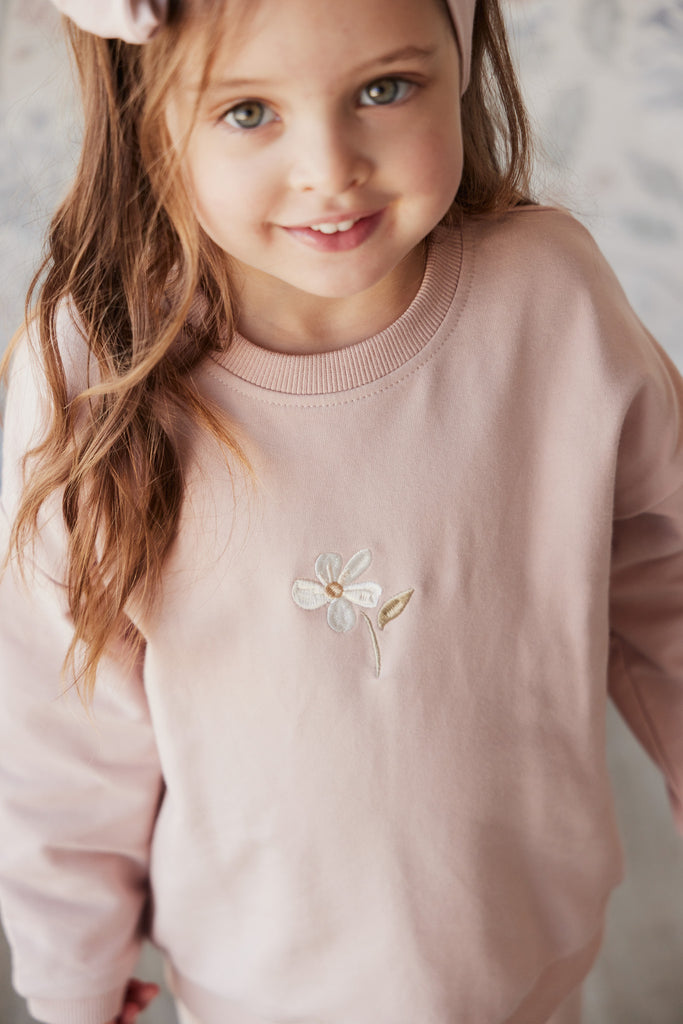 Organic Cotton Bobbie Sweatshirt | Dusky Rose