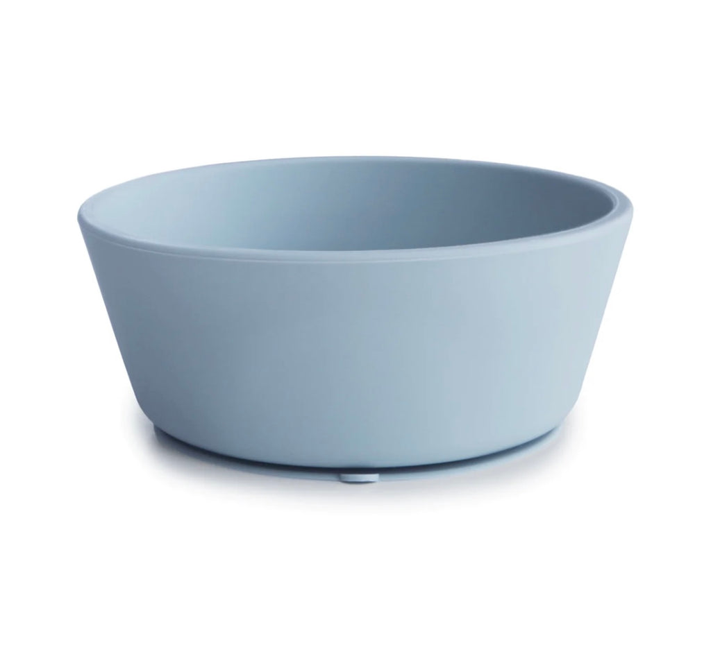 Mushie Silicone Suction Bowl | Powder Blue