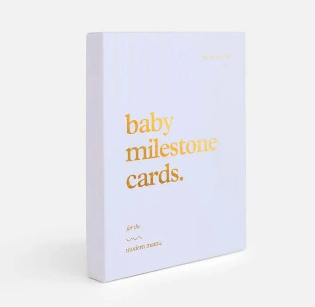 Fox and Fallow Baby Milestones Cards | Powder Blue