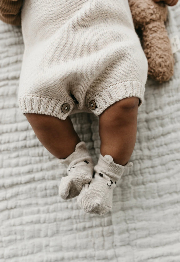 Ethan Playsuit | Oatmeal Marle