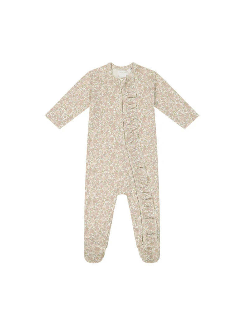 Organic Cotton Melanie Zip Onepiece | Chloe Floral Tofu | Chloe Layla ...