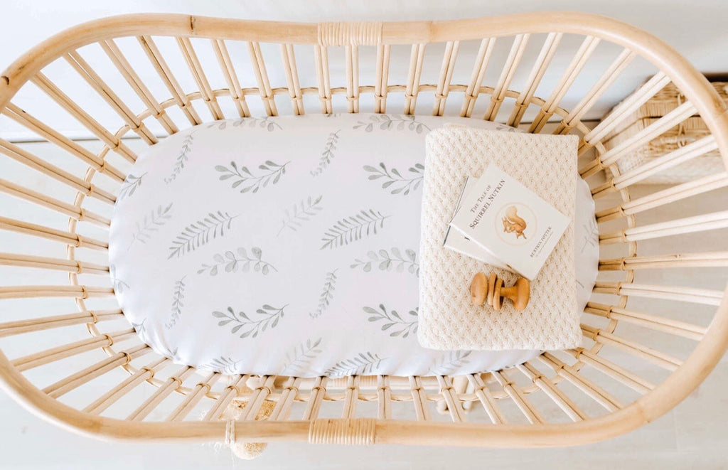 Wild Fern Fitted Bassinet Sheet/Change Pad Cover