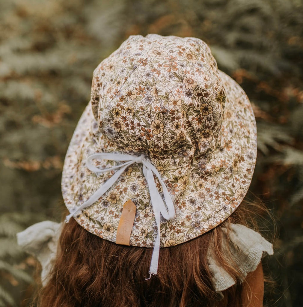 Bedhead Hats | Heritage Girls Reversible Sun Hat | Winnie/Blanc