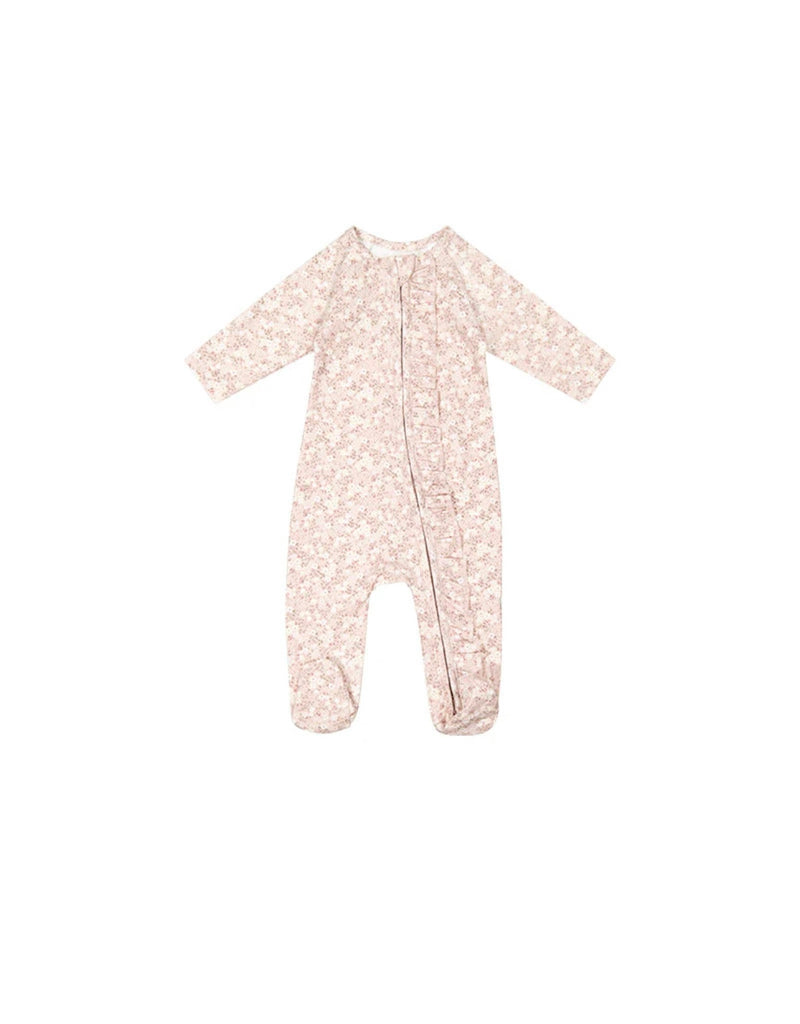 Organic Cotton Maeve Onepiece | Pansy Floral Light