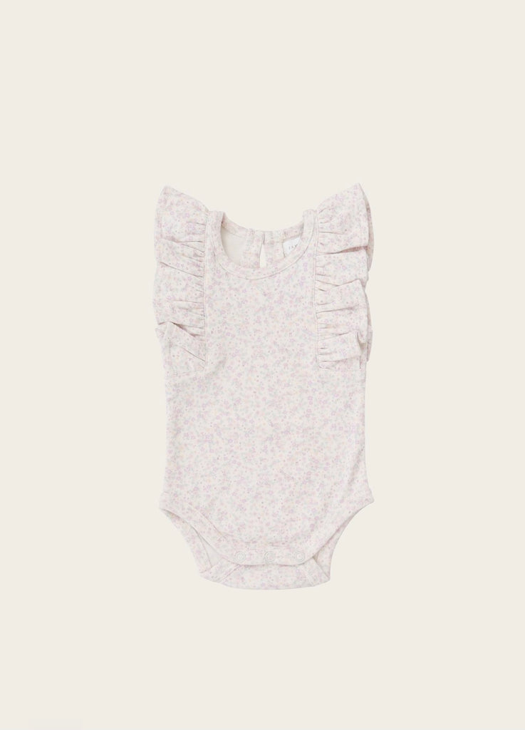 Frill Singlet Bodysuit | Hana Floral