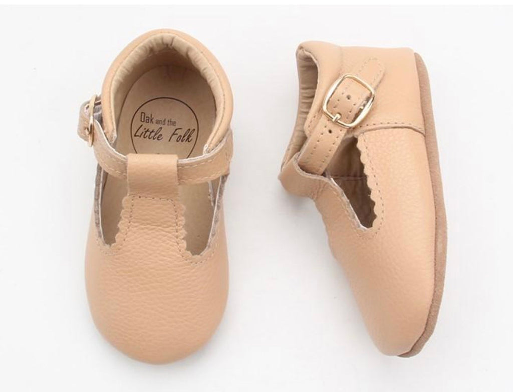Caramel tbar shoes - Oak and the little folk