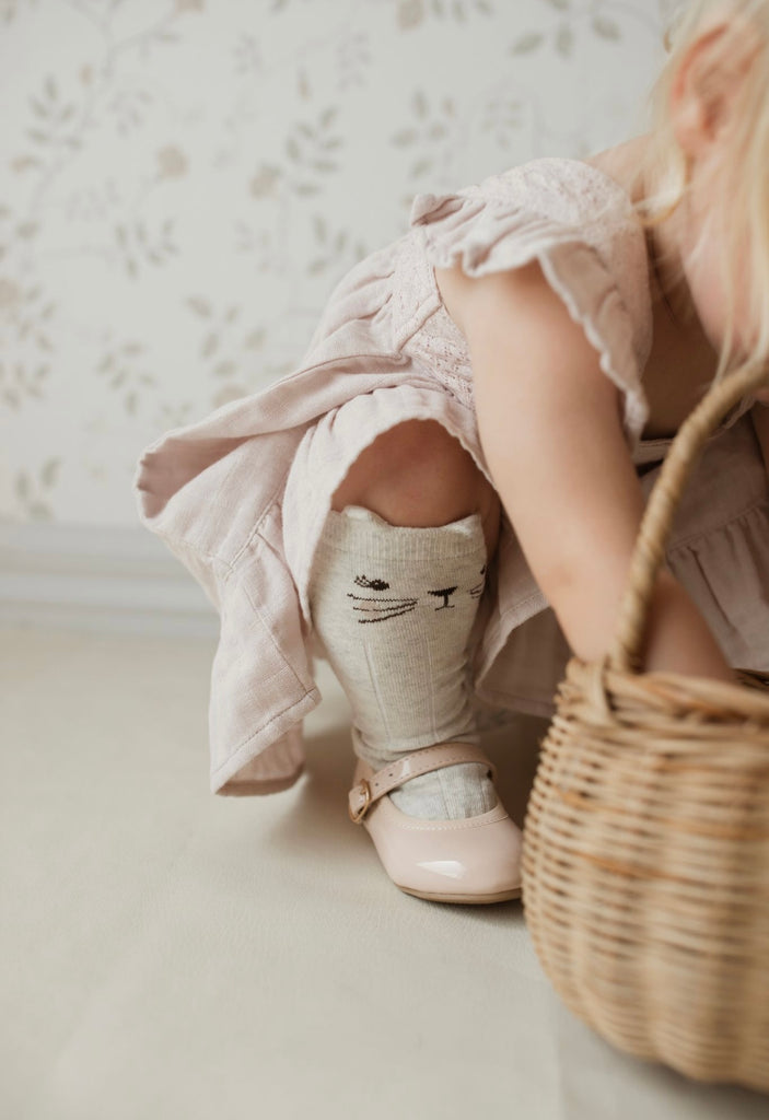 Penelope Knee High Socks | Oatmeal