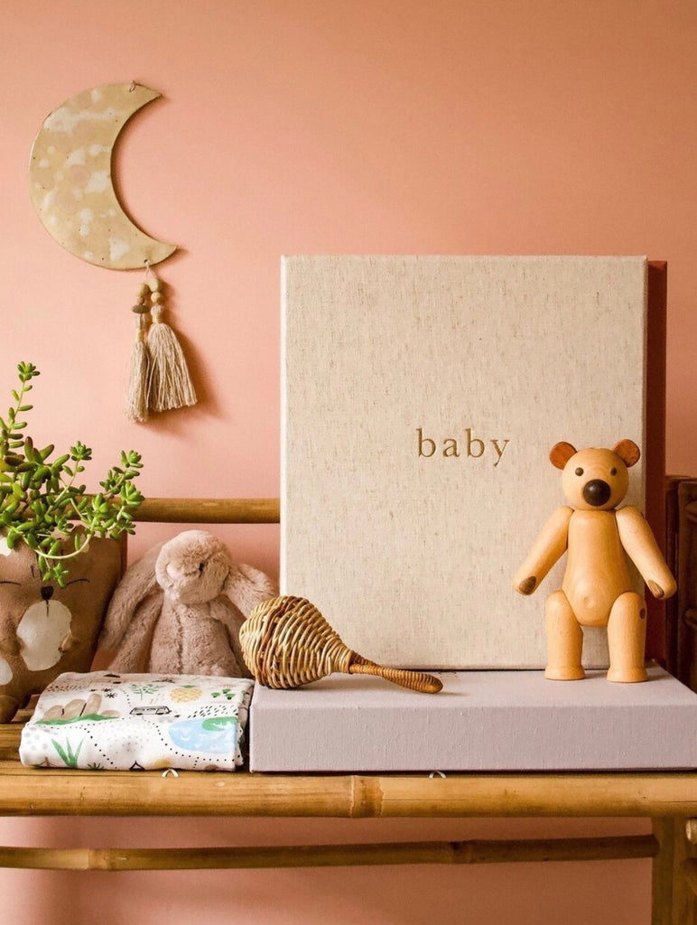 Boxed Baby Journal - Your First Five Years - Oatmeal