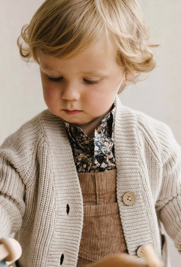 Arty Knitted Cardigan | Oat Marle