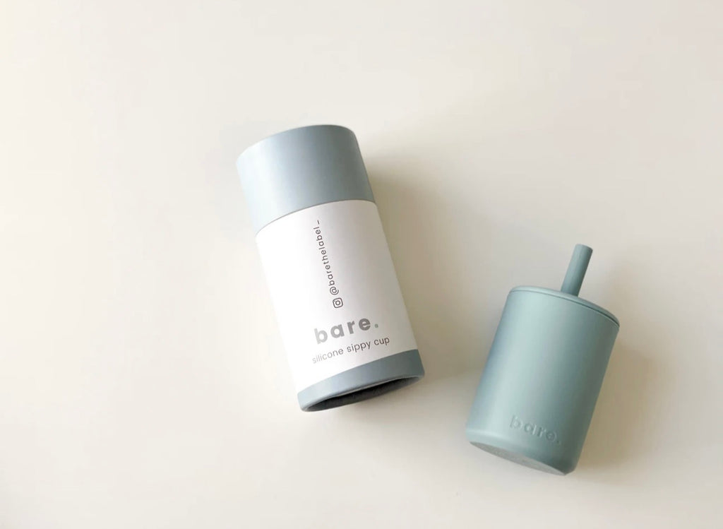 Powder Blue Silicone Sippy Cup | Bare.the label