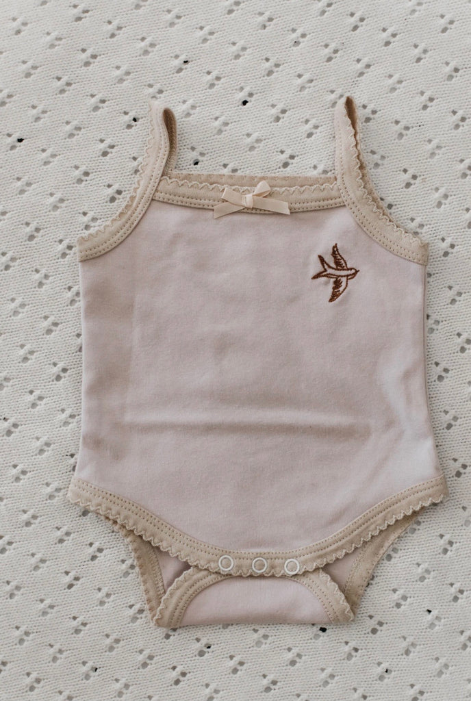 Piper Bug Frilly Singlet - Ribbed Lilac