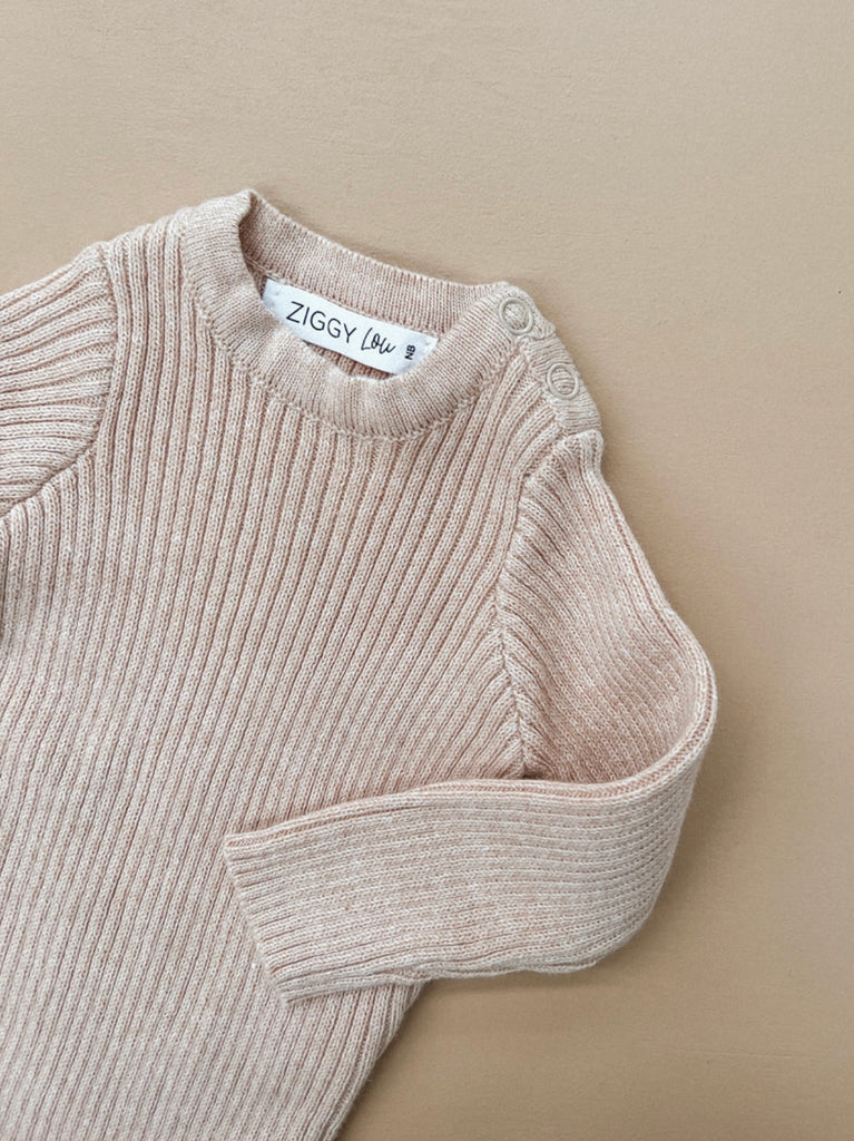 Ribbed Bodysuit | Blush