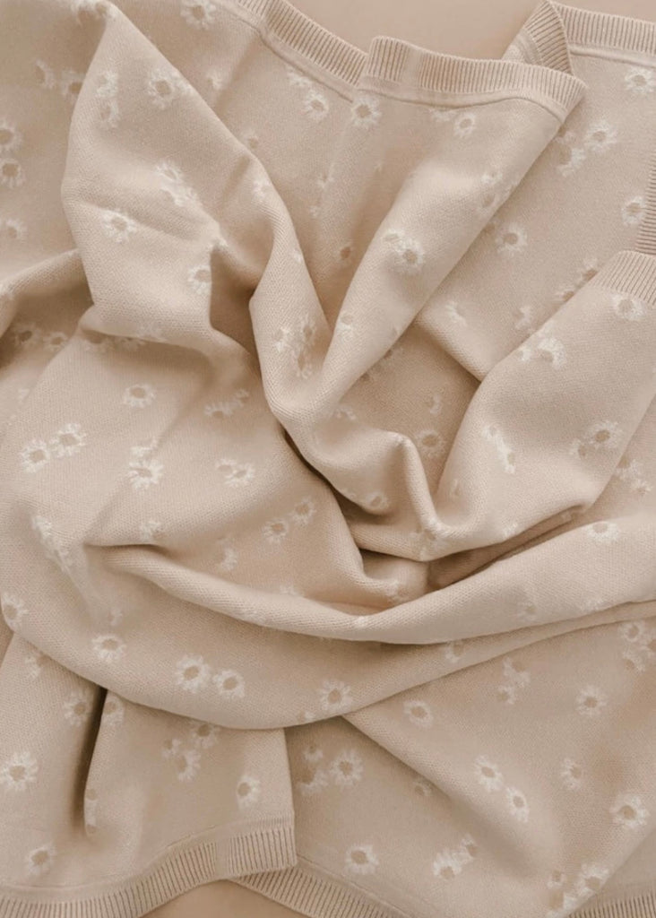 Daisy Knit Blanket