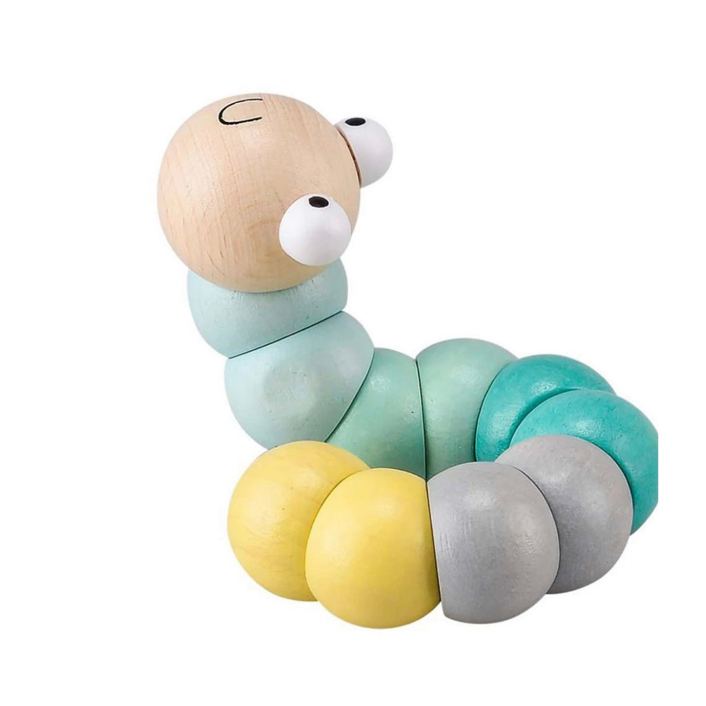 Wooden Pastel Jointed Worm