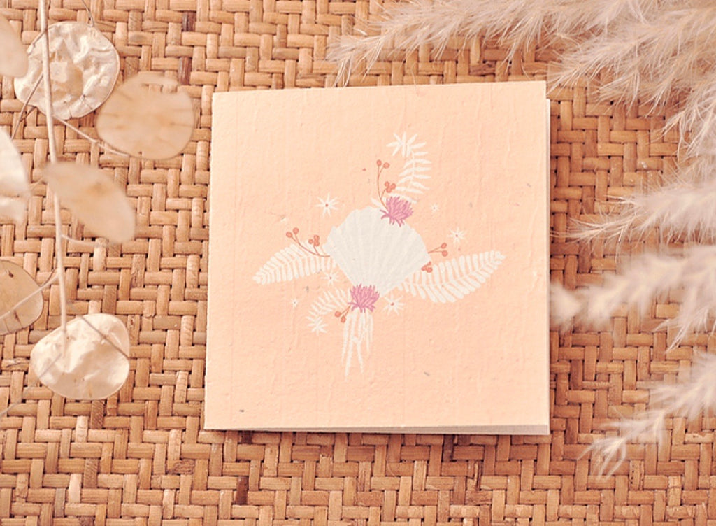 Plantable Greeting Card - Dusty Pink
