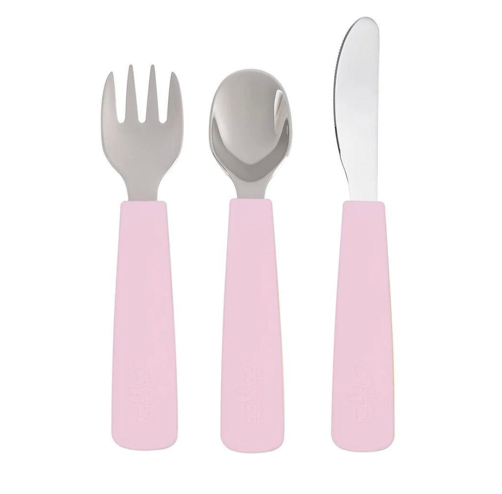 Toddler Feedie Cutlery Set | Powder Pink