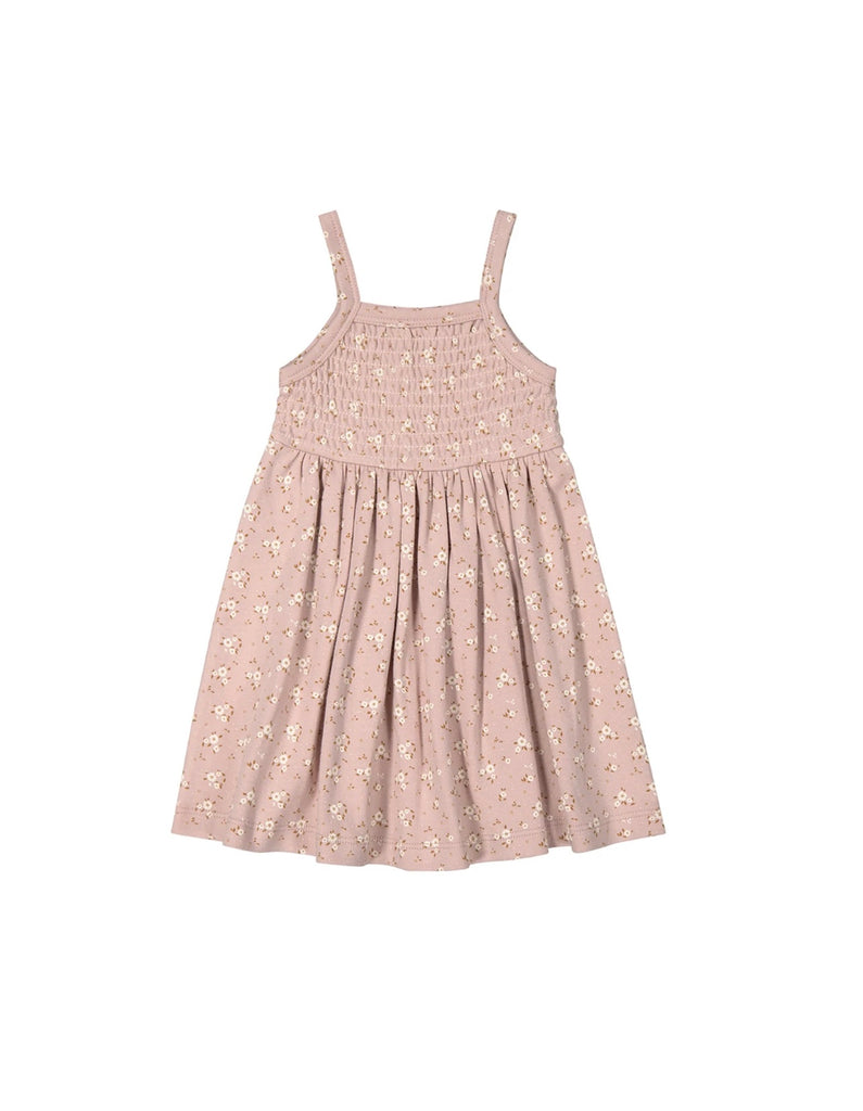 Organic Cotton Kaia Dress | Lulu Floral Powder Pink