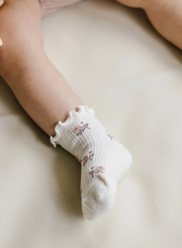 Alison Frill Ankle Sock | Egret