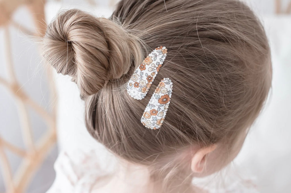 Hazel | Floral Hair clips