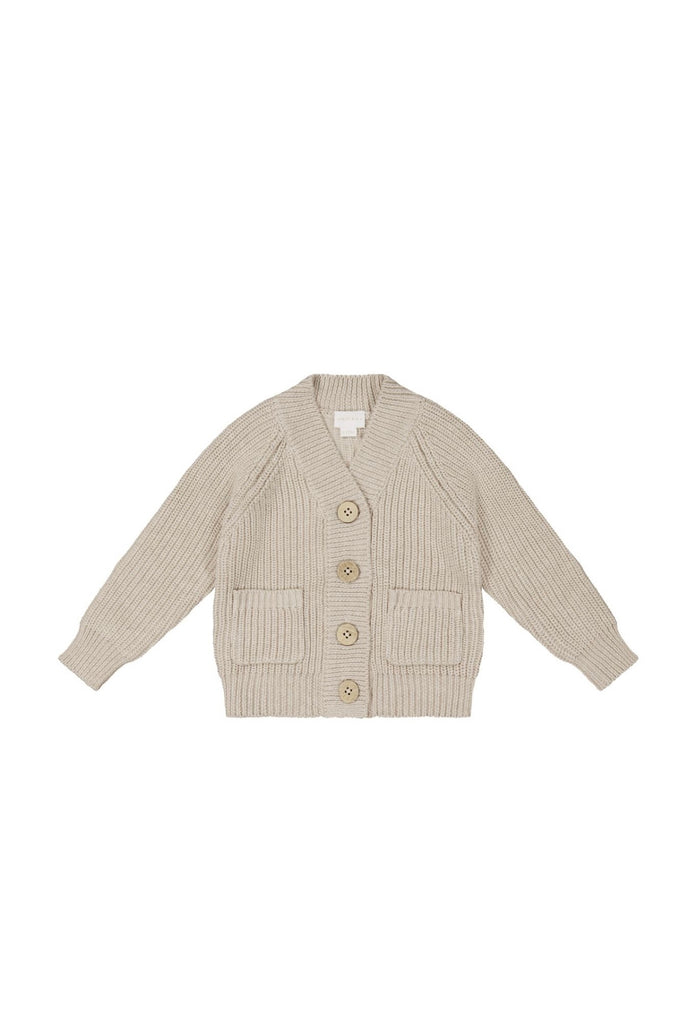 Arty Knitted Cardigan | Oat Marle