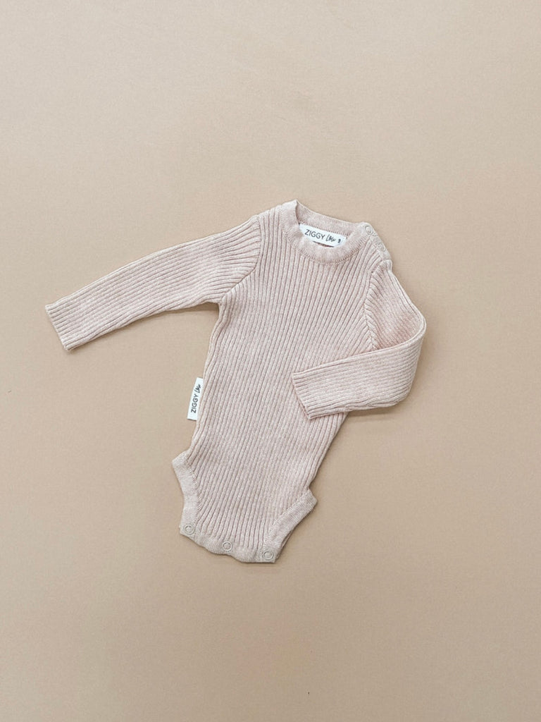 Ribbed Bodysuit | Blush